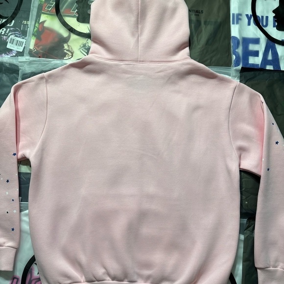 Sp5der Women Pink Graphic Hoodie - Picture 7 of 7